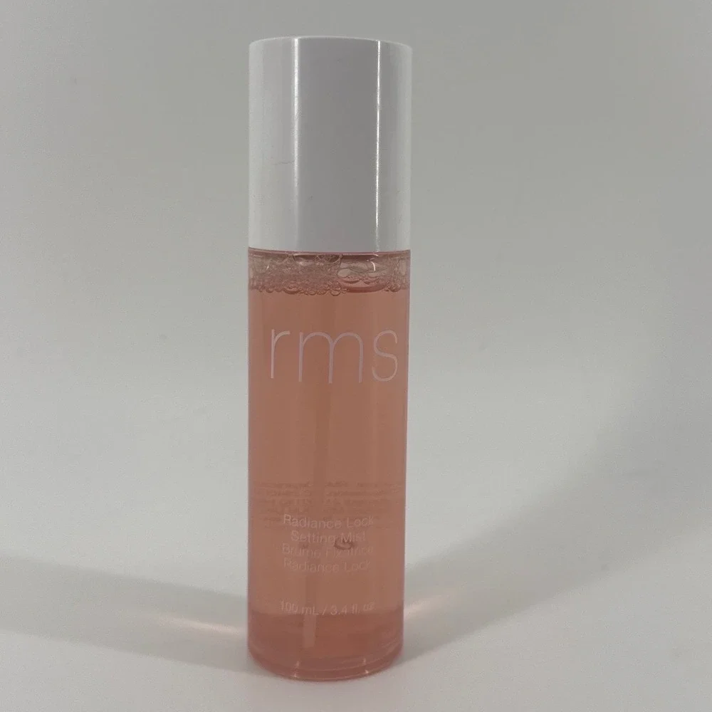 RMS Beauty Radiance Lock Setting Mist 100mL 3.4oz Pink Dewy Finish Spray